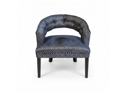 Fauteuils Chesterfield en gris-beige Luxueux fauteuils avec accoudoirs Ensemble de 2 designs