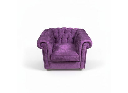 Canapé Chesterfield Fauteuil en Velours 1 Place Design Canapés Sofas