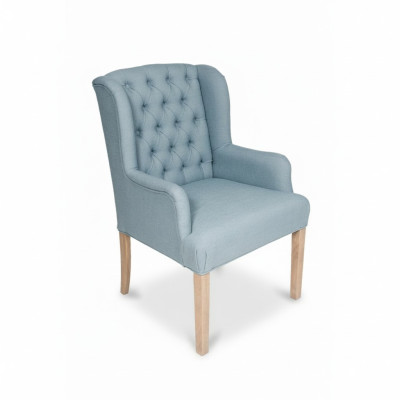 Chaise Chesterfield bleue Mobilier d'hôtel Siège Fauteuil Rembourrage Inclinable