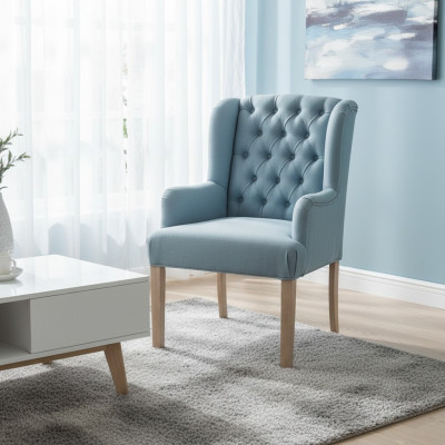 Fauteuil Chesterfield gris Ensemble de fauteuils de designer sièges de luxe Set de meubles de 4