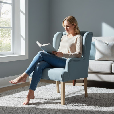 Chesterfield HellBlue e Chairs Stylish Armchair Hotel Furnishings Upholstery Chair Set of 6 Chesterfield Bleu clair e Chaises Fauteuil élégant Mobilier d'hôtel Chaise Rembourrage Ensemble de 6