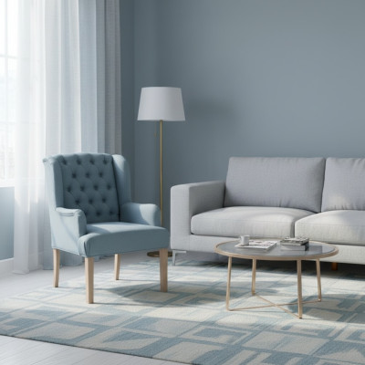Ensemble de chaises modernes x10 d'un designer - chaises rembourrées Chesterfield cadre en bois