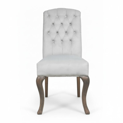 Chesterfield x4 chaises rembourrées ensemble de designer chaises textiles ensemble luxueux de 4