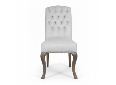 Chesterfield x4 chaises rembourrées ensemble de designer chaises textiles ensemble luxueux de 4