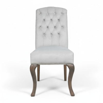Designer Chaises de design Chesterfield en tissu gris 10 chaises de suite d'hôtel avec assises en textile.