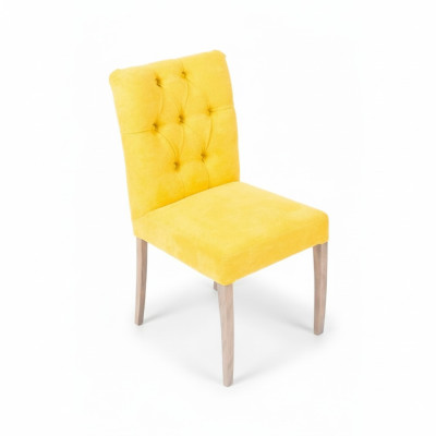 Chaises Chesterfield design moderne jaune Lot de 10 chaises rembourrées élégantes.