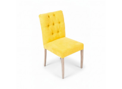 Chaises Chesterfield design moderne jaune Lot de 10 chaises rembourrées élégantes.