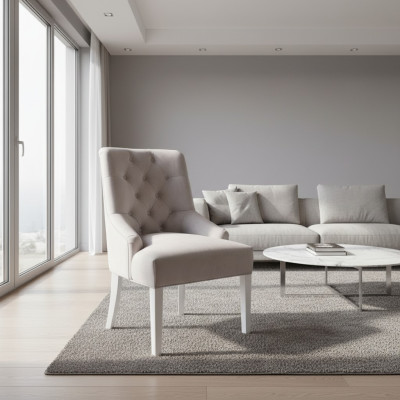 Chaises Chesterfield avec marteau Upholstery Hotel Design 2x Groupe