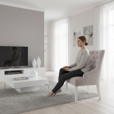 Chaises design Chesterfield Suite Laquage Groupe hôtelier x4 ensemble