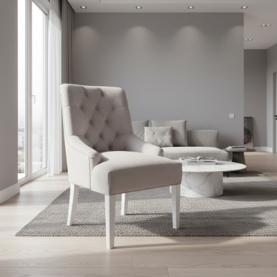 Chaises design Chesterfield Suite Laquage Groupe hôtelier x4 ensemble