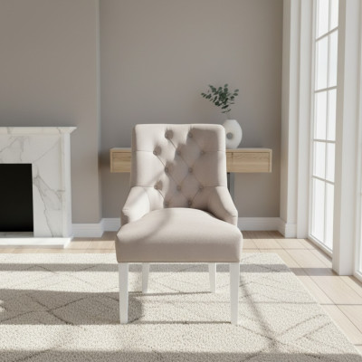 Chaises Chesterfield grises design, chaises rembourrées, ensemble de chaises textiles x10 d'une place