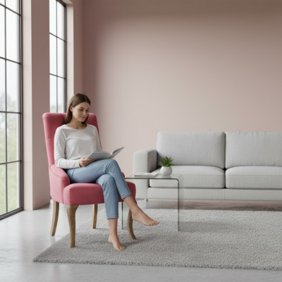 Chaises Chesterfield rouges Suite exclusive Ensemble de salle à manger Groupe de chaises x4 Fauteuil