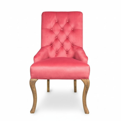 Chaises Chesterfield rouges Suite exclusive Ensemble de salle à manger Groupe de chaises x4 Fauteuil