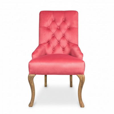Red Chesterfield x6, Groupe de 6 chaises, Siège design en cuir, mobilier assis