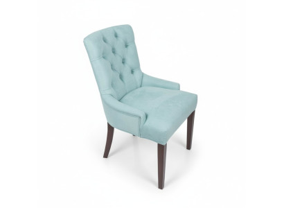 Moderne ensemble de fauteuils HellBlue e Chesterfield. Fauteuils design. Mobilier de sièges luxueux.