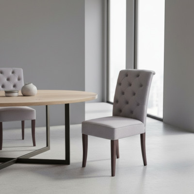 Chaises Chesterfield Design Suite d'hôtel Rembourrage en textile Groupe 2x Ensemble