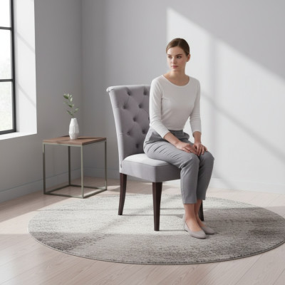 Chaises design Chesterfield Suite Rembourrage Groupe hôtelier 6xSet nouvelle chaise en textile