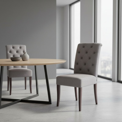 Chesterfield chaises Designer Ensemble Groupe Chaises de salle à manger x8 Fauteuils inclinables