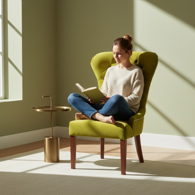 Royal Green Chesterfield Fauteuils Ameublement Hôtel Chaises Rembourrées Ensemble de 6 places