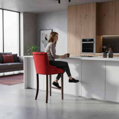 Tabouret de bar chaise de bar en tissu velours design chaises de bar set de 8 chaises de comptoir