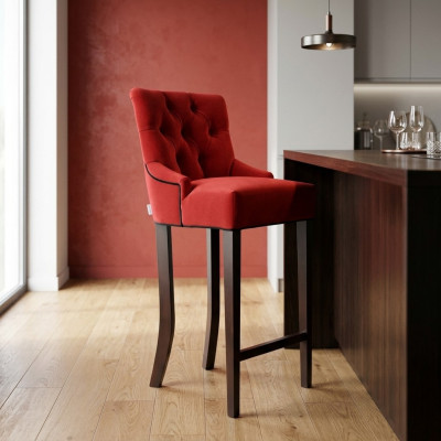Tabouret de bar chaise de bar en tissu velours design chaises de bar set de 8 chaises de comptoir