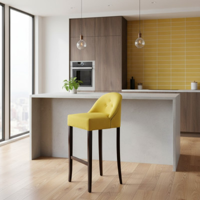 Tabouret de bar Chaise de bar Lot de 2 chaises de bar design Tabouret de bar Chaises de comptoir en tissu