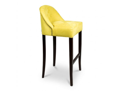 Tabouret de bar, chaise de bar, chaise en velours, chaises de bar au design, ensemble de 4 tabourets de bar pour comptoirs.