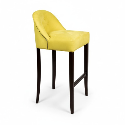 Tabouret de bar jaune ensemble de chaises de bar ensemble de 6 sièges en tissu mobilier de luxe pour s'asseoir