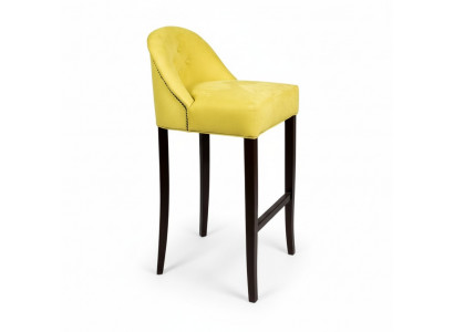 Tabouret de bar jaune ensemble de chaises de bar ensemble de 6 sièges en tissu mobilier de luxe pour s'asseoir