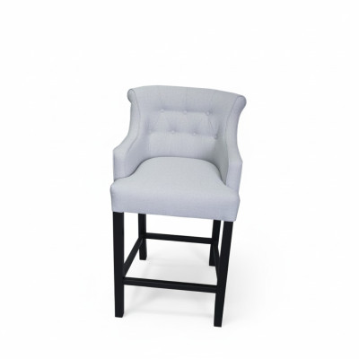 Tabourets de bar gris Ensemble de 2 Chaises de bar Chaises Chesterfield Bar Designer Suite