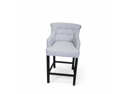 Tabourets de bar gris Ensemble de 2 Chaises de bar Chaises Chesterfield Bar Designer Suite