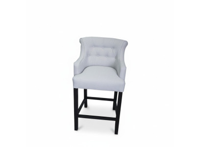 Designer x4 Tabourets de Bar Chesterfield Gris Ensemble de Chaises Designer Fauteuils Capitonnés