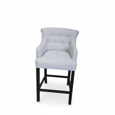 Tabouret de bar gris Chaise de bar Chaise de designer Tissu de conception Chaises de salon Ensemble de 8
