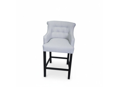 Tabouret de bar gris Chaise de bar Chaise de designer Tissu de conception Chaises de salon Ensemble de 8
