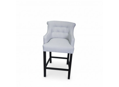 Tabouret de bar gris Chaise de bar Chaise de designer Tissu de conception Chaises de salon Ensemble de 8