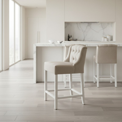 Tabouret de bar chaise de bar Siège en velours Chaises de bar design Ensemble de 2 tabourets de bar Comptoirs