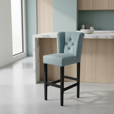Tabourets de bar et chaises de bar Blue e Chesterfield ensemble de 4 chaises de bar design.