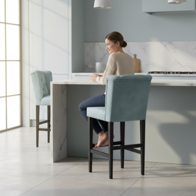 Tabouret de bar design chaise de bar en tissu velours chaises de bar lot de 10 tabourets de comptoir