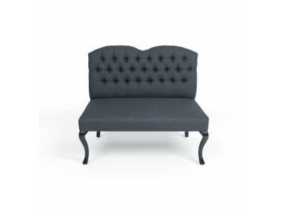 Tabouret Chesterfield Siège en Tissu Bancs Décoration Restaurant Magasin de Tissus Canapé en Cuir