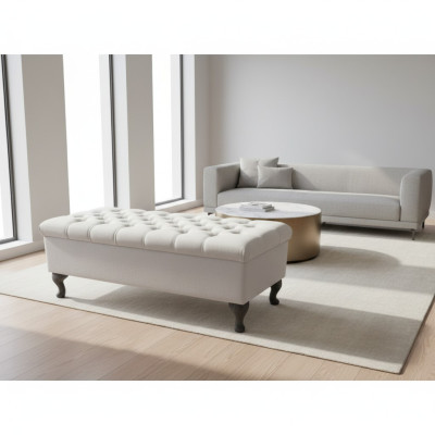 Tabouret chaise longue repose-pieds tabouret d'appoint banc siège Chesterfield