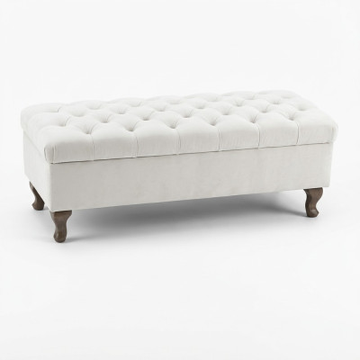 Tabouret chaise longue repose-pieds tabouret d'appoint banc siège Chesterfield