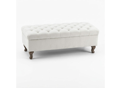 Tabouret chaise longue repose-pieds tabouret d'appoint banc siège Chesterfield