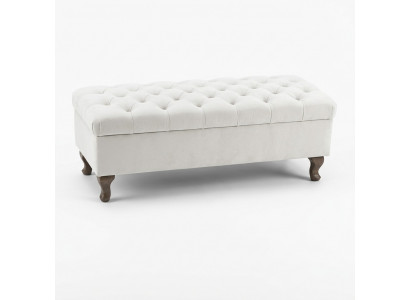 Tabouret chaise longue repose-pieds tabouret d'appoint banc siège Chesterfield