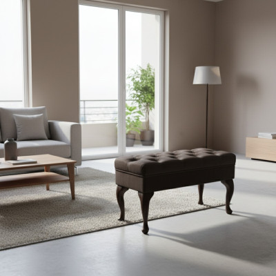 Tabouret, chaise longue, repose-pieds, tabouret d'appoint, ottoman, banc, siège Chesterfield.