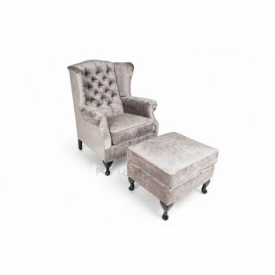Tabouret beige Luxe Designer Tabouret Siège Tissu Relaxation Canapé Côté