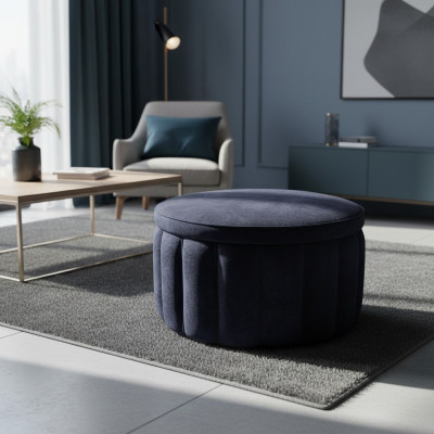 Tabouret Chesterfield rond Pouf Repose-pieds Tabouret rembourré Tabouret Tabouret