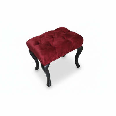 Tabouret Roma Tabouret de luxe design Siège rembourré Textile Se détendre Côté Canapé Nouveau