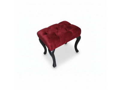 Tabouret Roma Tabouret de luxe design Siège rembourré Textile Se détendre Côté Canapé Nouveau
