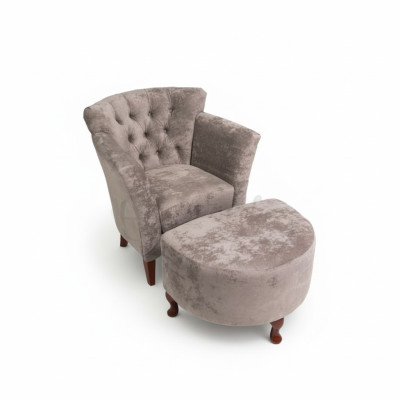 Tabouret Repose-pieds Tabouret d'appoint Ottoman Banc Chesterfield Rembourré Siège Neuf