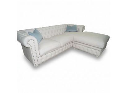 Canapé Canapé d'angle Chesterfield Canapé d'angle en tissu d'ameublement Divan d'angle Suite d'angle